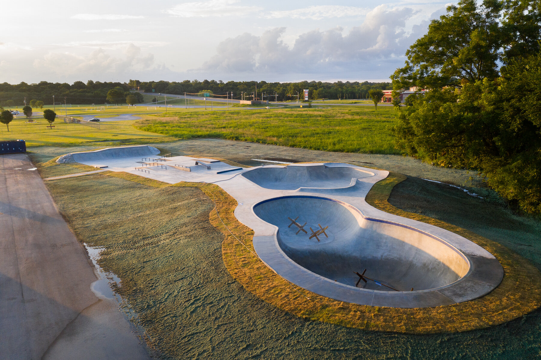 Construction by Evergreen Skateparks, Design by Ryan Crane