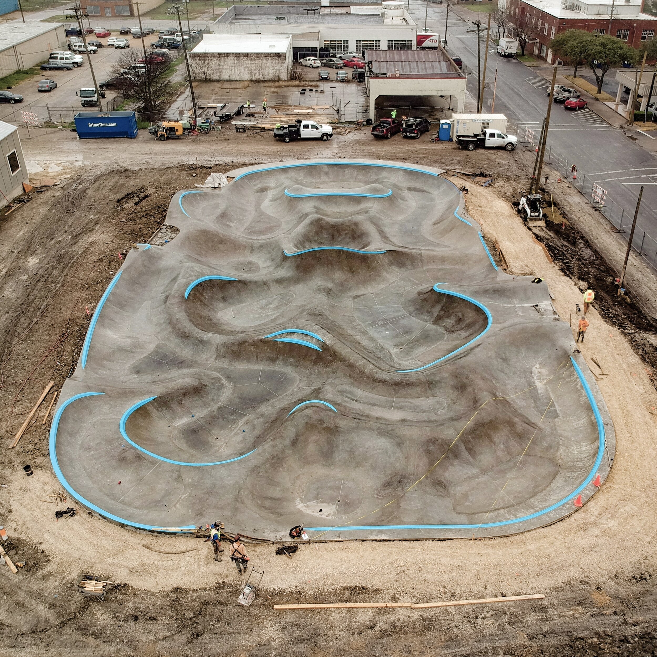 Hard to believe it was 3 years ago already when we were constructing the Taylor, Texas skatepark! Throwback to 2018 when we had completed the main section of the park 💪🏽💯