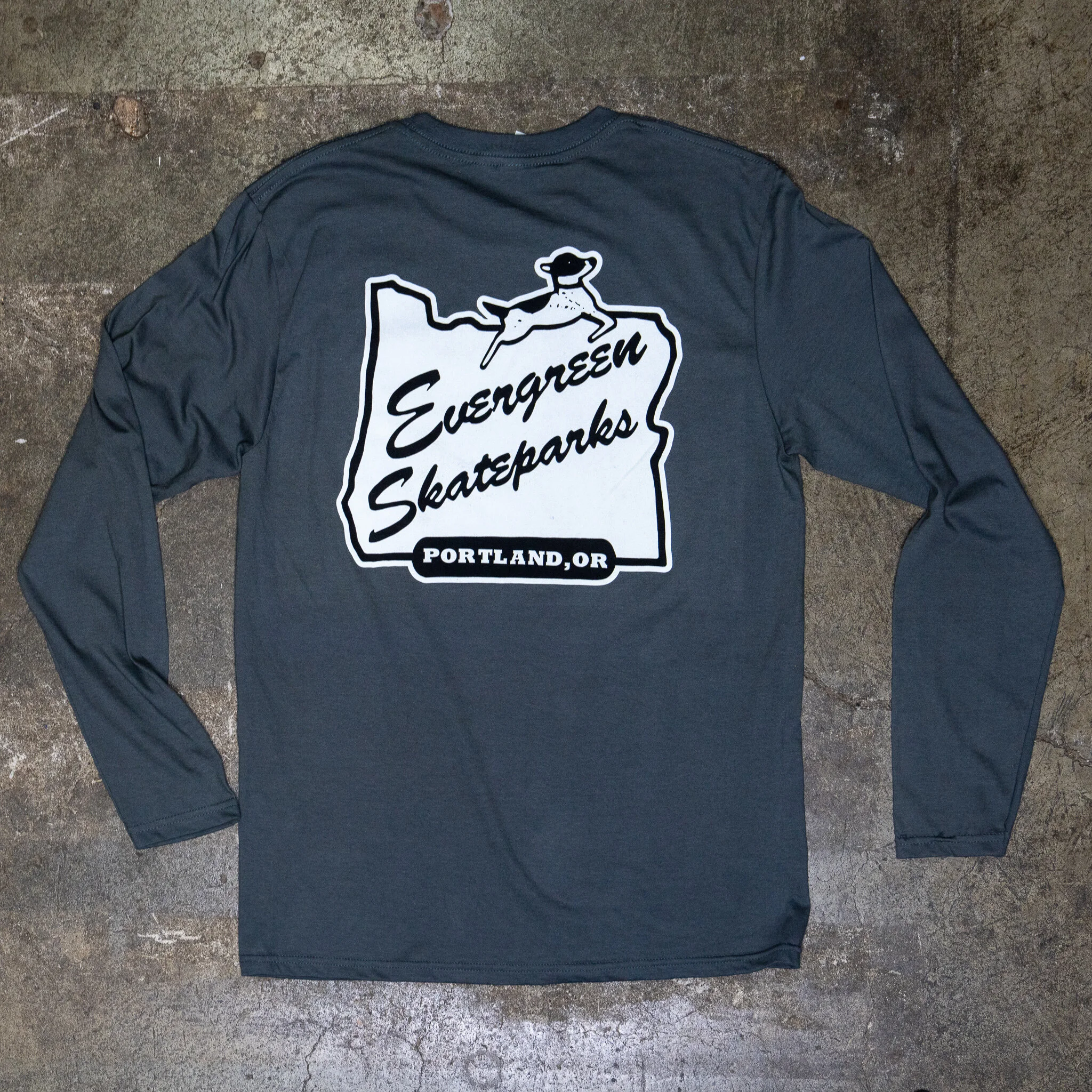 "Portland" Long Sleeve Unisex Crew Tee