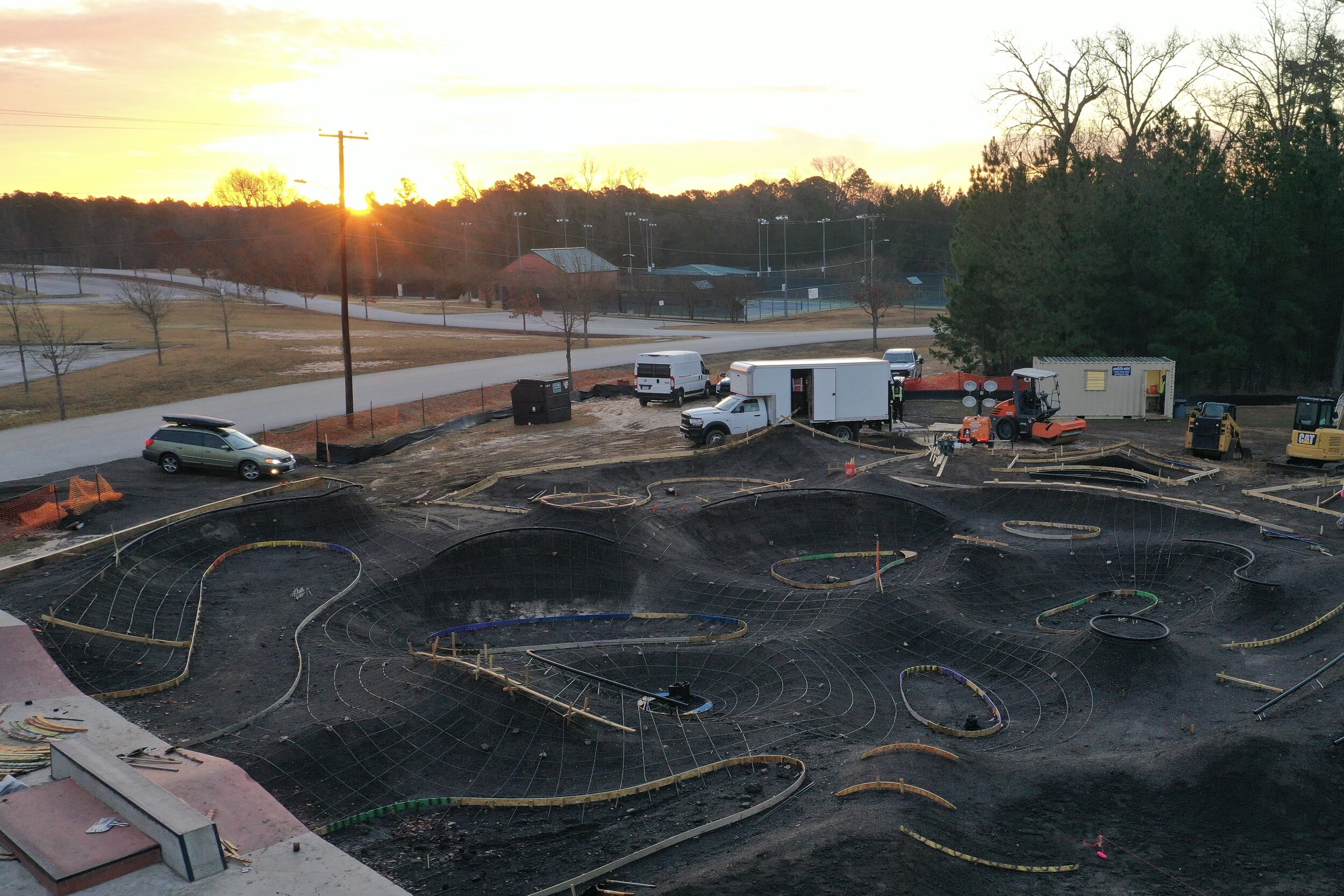 Skatepark skeletons 🌒 creative forms for function in Tyler, Texas