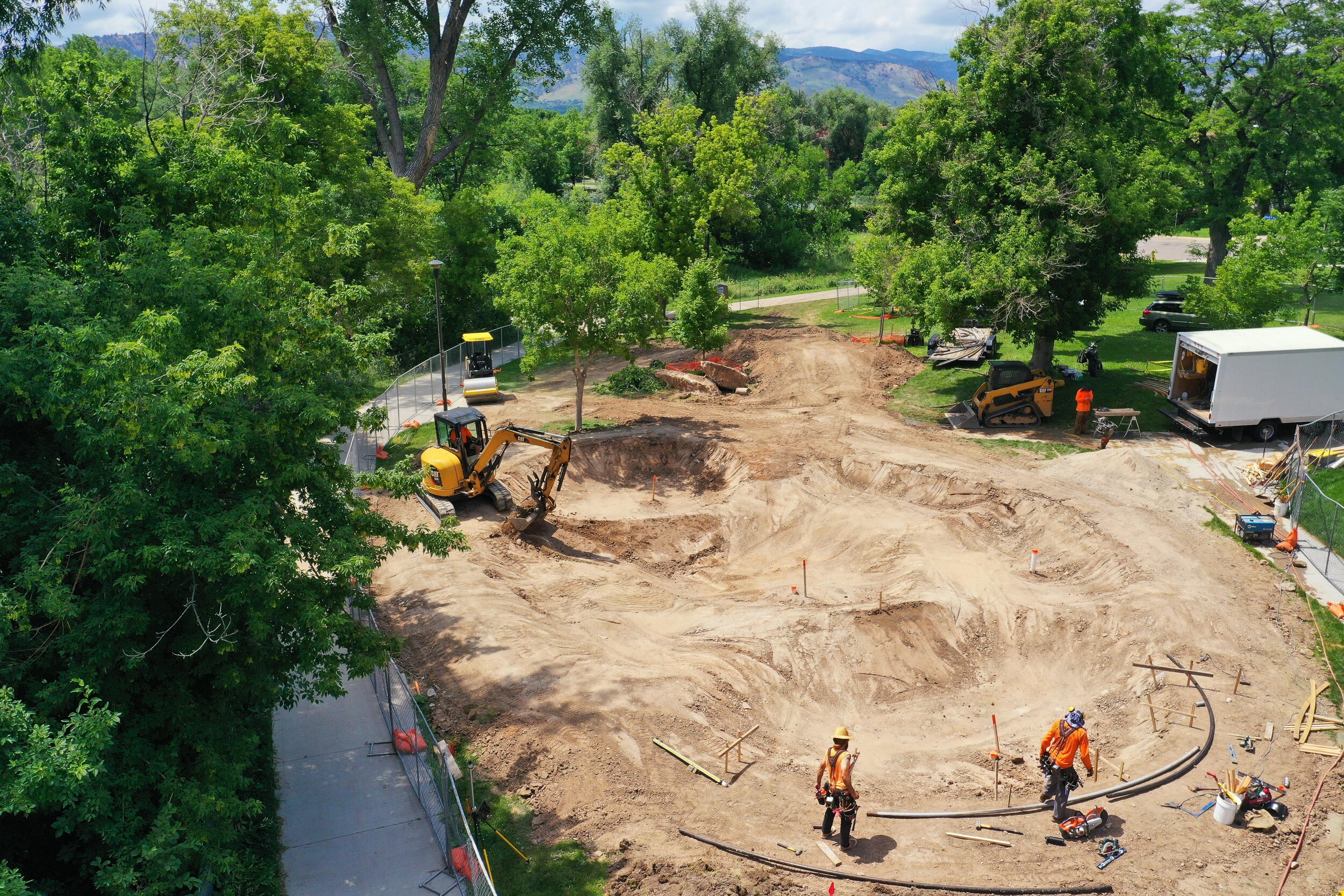 Stop #3 in Boulder, Colorado. A mini skatepark at Howard, Heuston park 