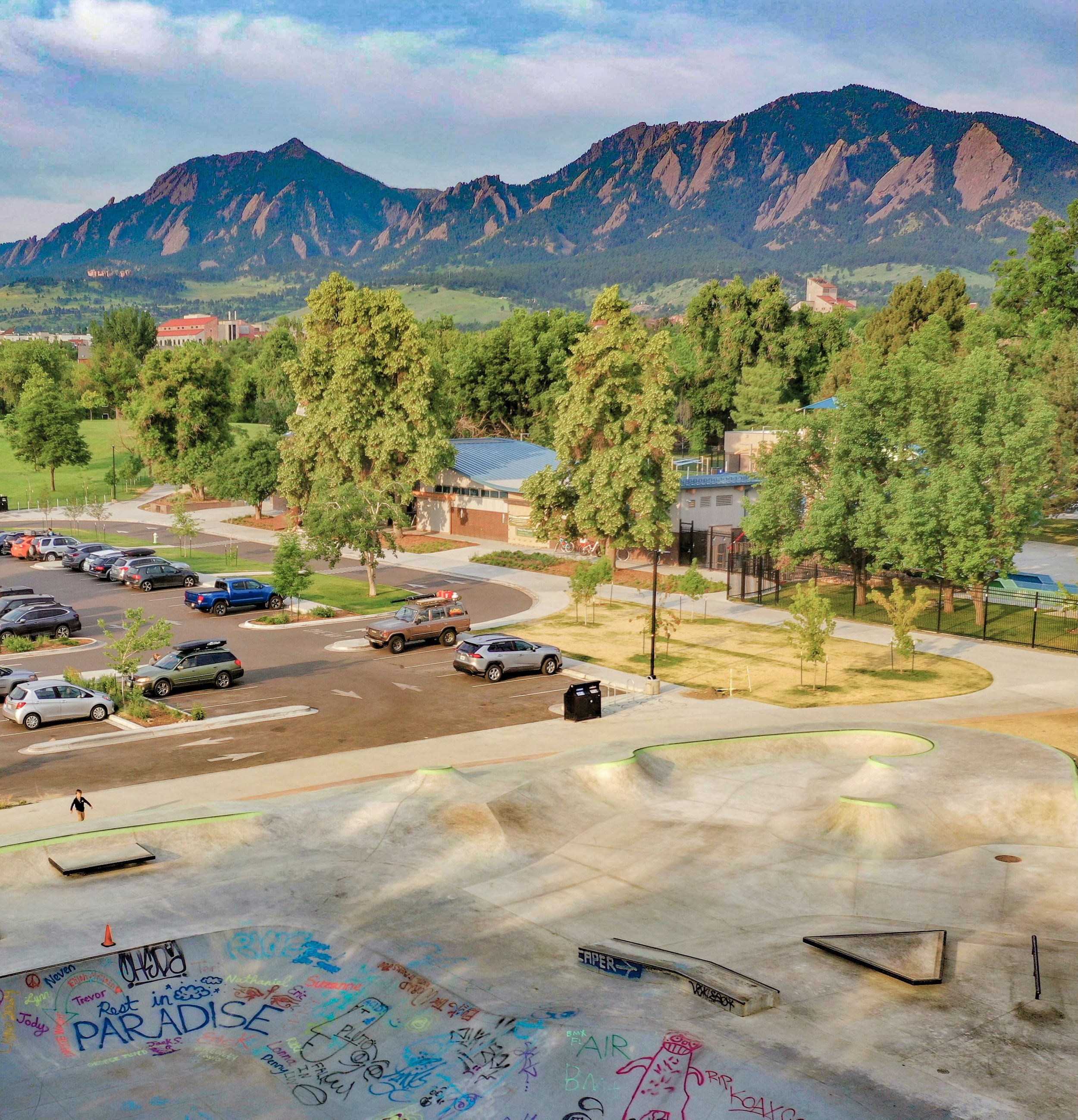 🌲 addition to the old Boulder, Colorado skatepark 😀