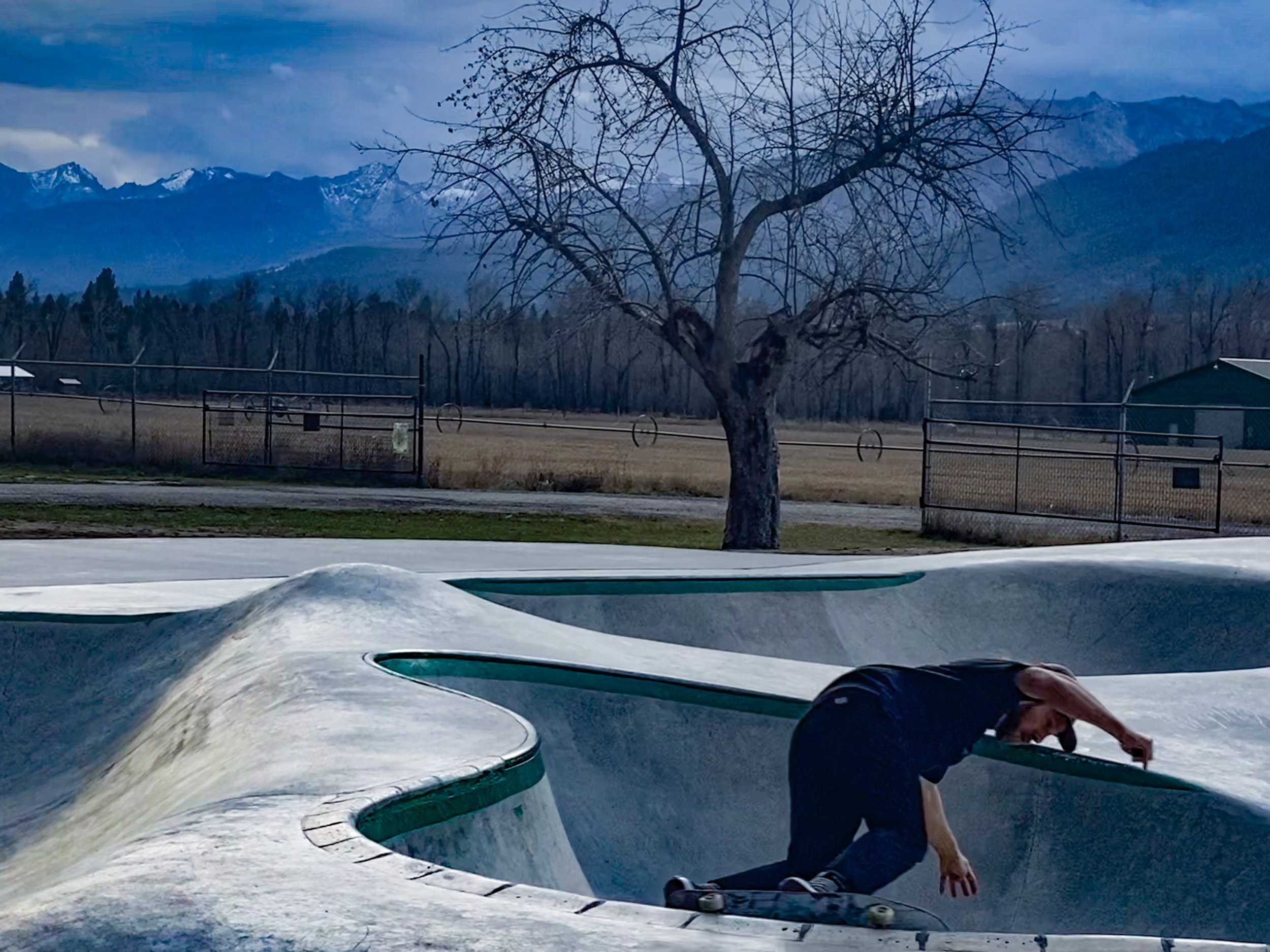 Jordan hacks backside over the stairs 