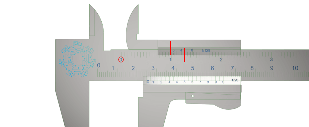 Vernier pulgadas