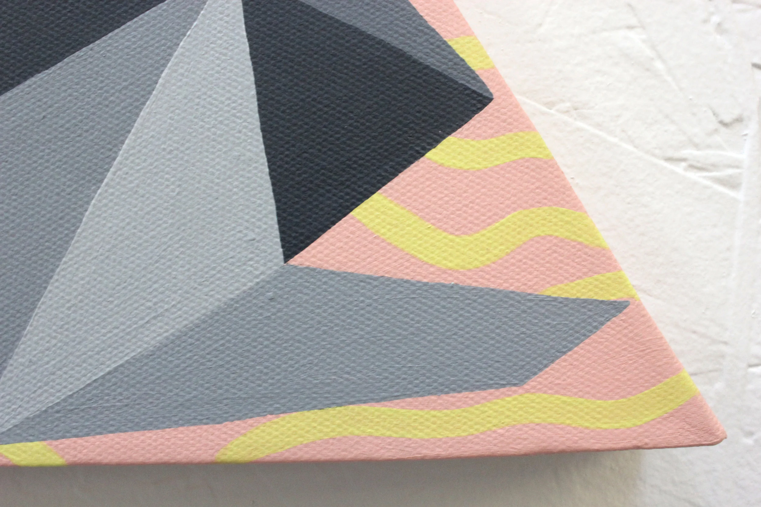 TRIANGULAR PIECES OF MIND Acrylic on canvas. 2015