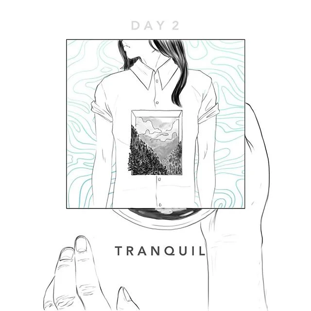Tranquil. #inktober