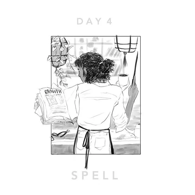 Spell. #inktober I&rsquo;m behind already but whatever we&rsquo;re posting whatever I get done.