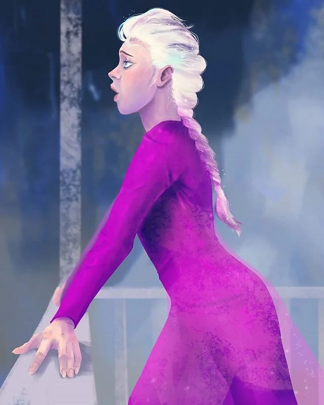 I'm afraid of what I'm risking if I follow you into the unknown! . .
. . 
I work with a lot of Disney properties at work, and Frozen 2 was one of them! I absolutely love this song and all the outfits Elsa wore. A+ costume design! .
.
.
#elsa #frozen2
