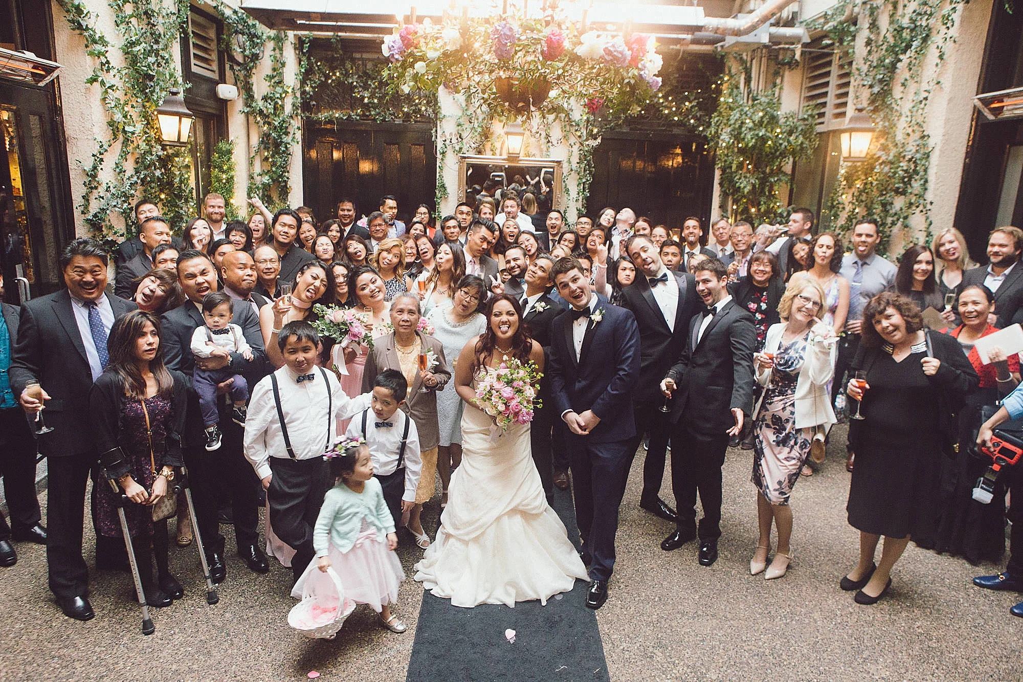 Group photo after ceremony with all the guests!