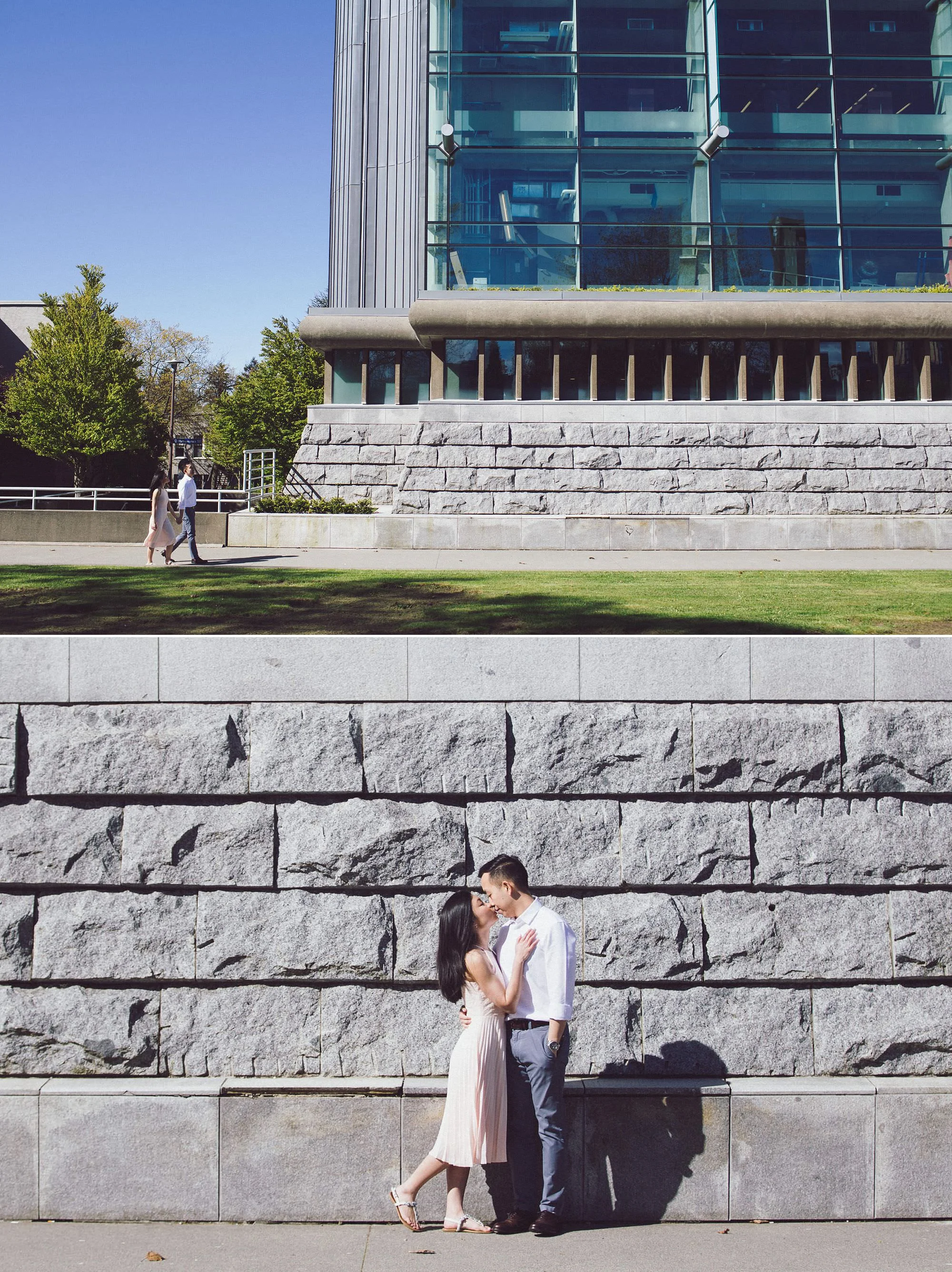I loved photographing Elizabeth and Chris in front of the Walter C. Koerner Library…magnificent!