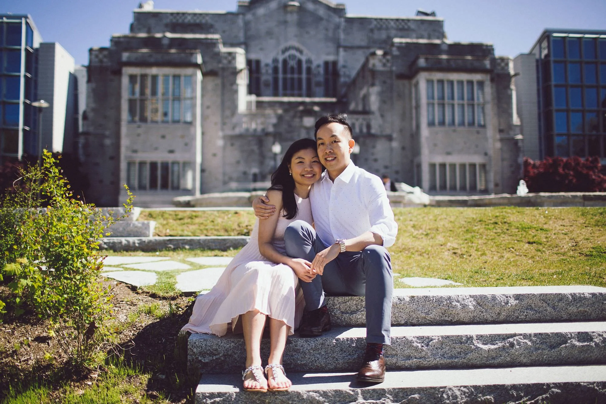 The Irving K. Barber Learning Centre is so iconic to the look of UBC, they had to get a portrait in front of the beautiful building!