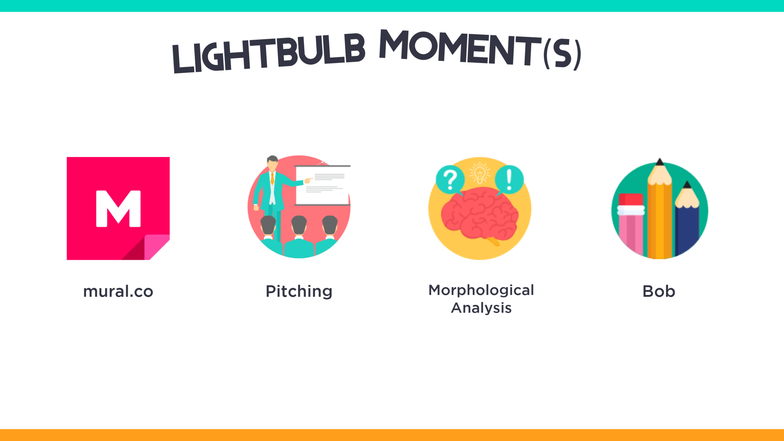 But how did we come up with Stax? We had a series of lightbulb moments that happened so rapidly that it seemed almost too easy. With our mural collaboration, we went through the funnel of How Might We’s including how might we change education? (li