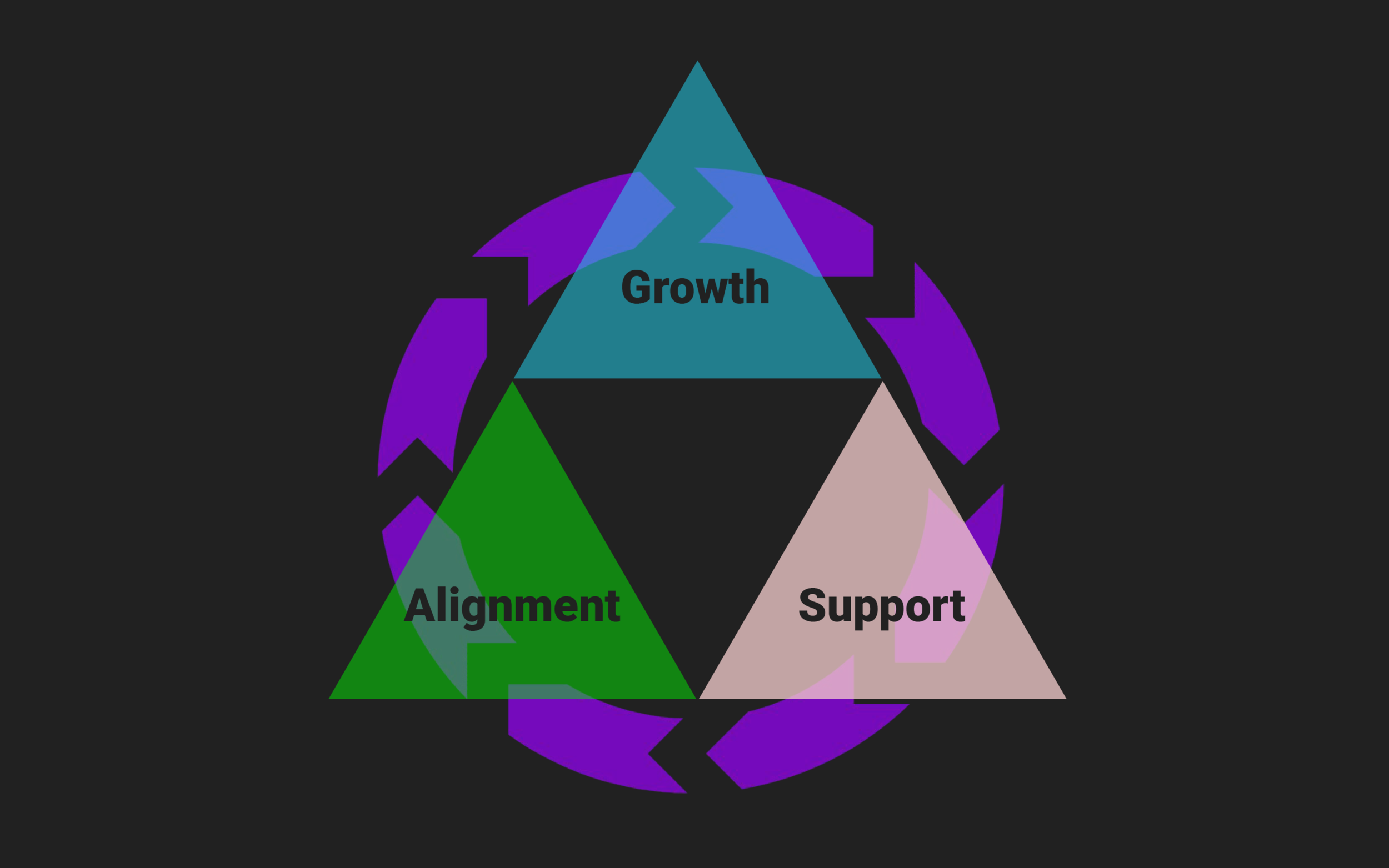 This term, we wanted to focus our research on three primary elements-- personal growth, team alignment, and support -- as the foundation for a solution. Our idea was that regularly sharing individual experiences and goals could help to energize thes