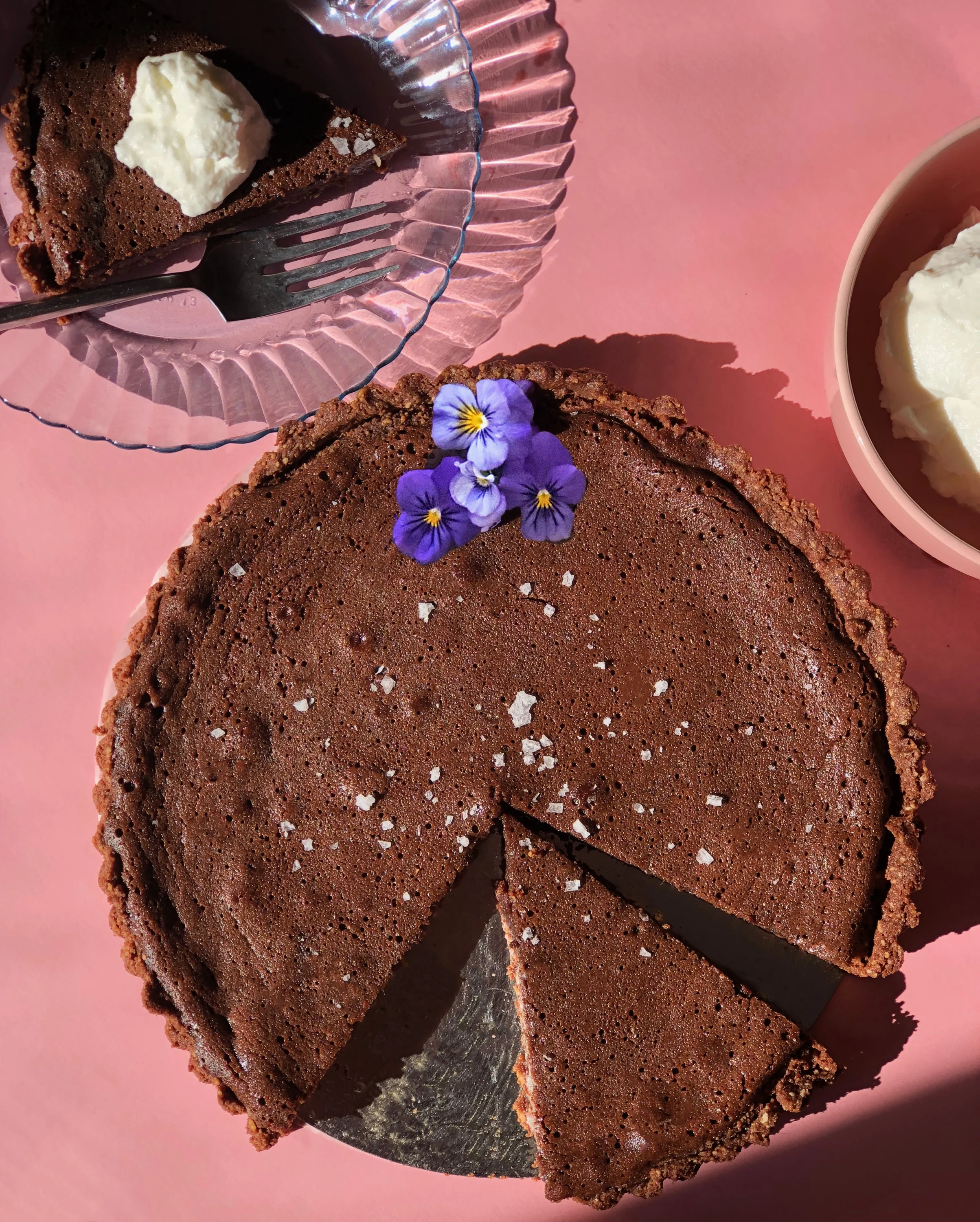 Chocolate Pine Nut Tart