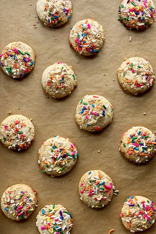 Vegan Tahini Shortbread Cookies