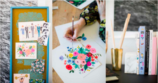 Anna Bond's work at Rifle Paper Co. (Photo: Patricia Lyons at Garden and Gun)