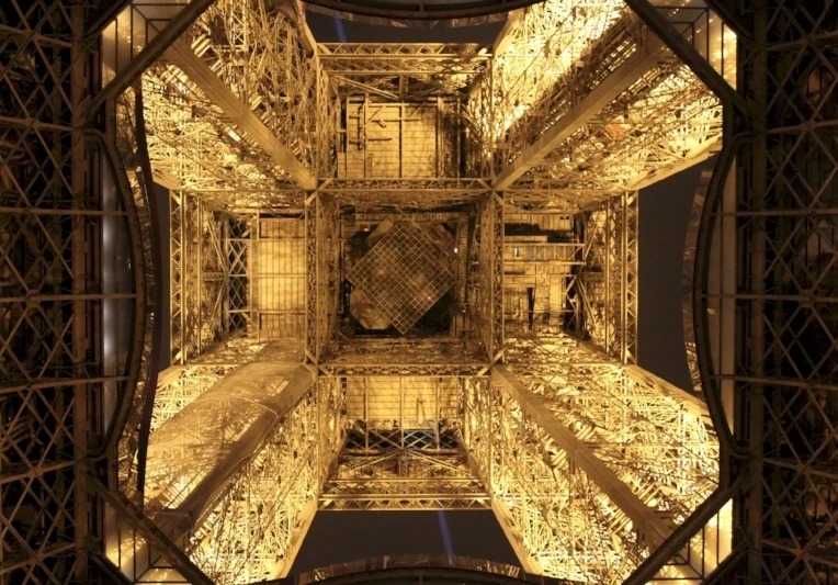 A lit-up Eiffel Tower in the City of Light (J. Gress)