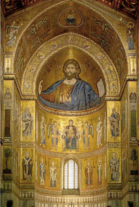 Monreale Cathedral, Siciliy, 12th century. (Wikicommons, Berthold Werner)