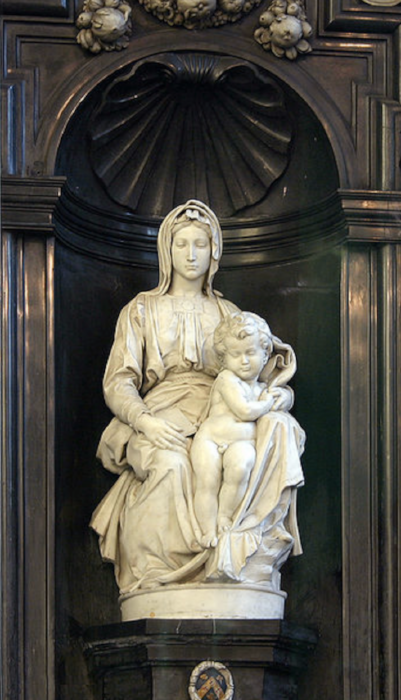 Michelangelo, Madonna with Child , Brügge, Belgium (Wikicommons, Elke Wetzig)