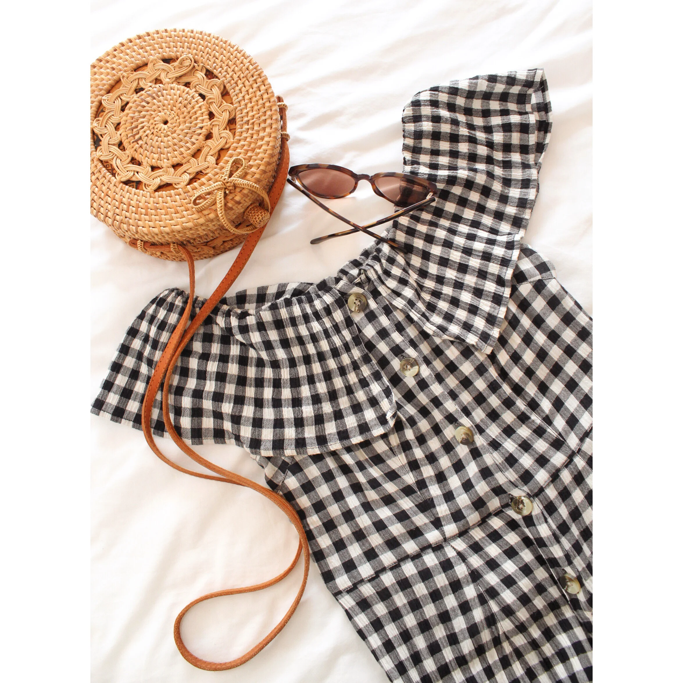 Topshop jumpsuit Gingham Bardot.jpg