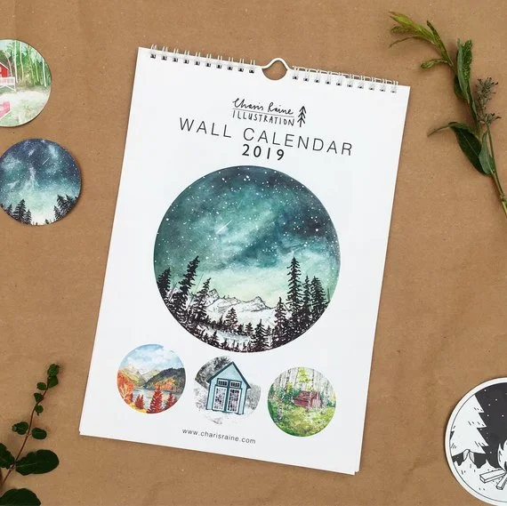 Charis Raine Studio 2019 Wall Calendar