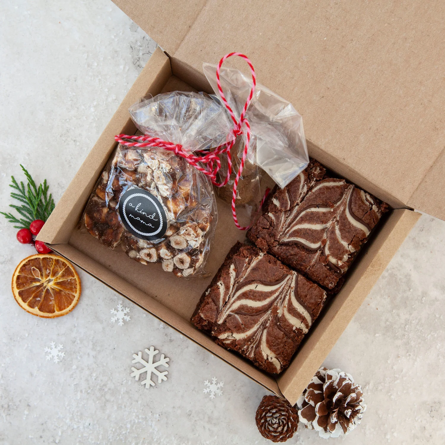 MIXED CHRISTMAS TREAT BOX A KIND MAMA VEGAN BAKERY