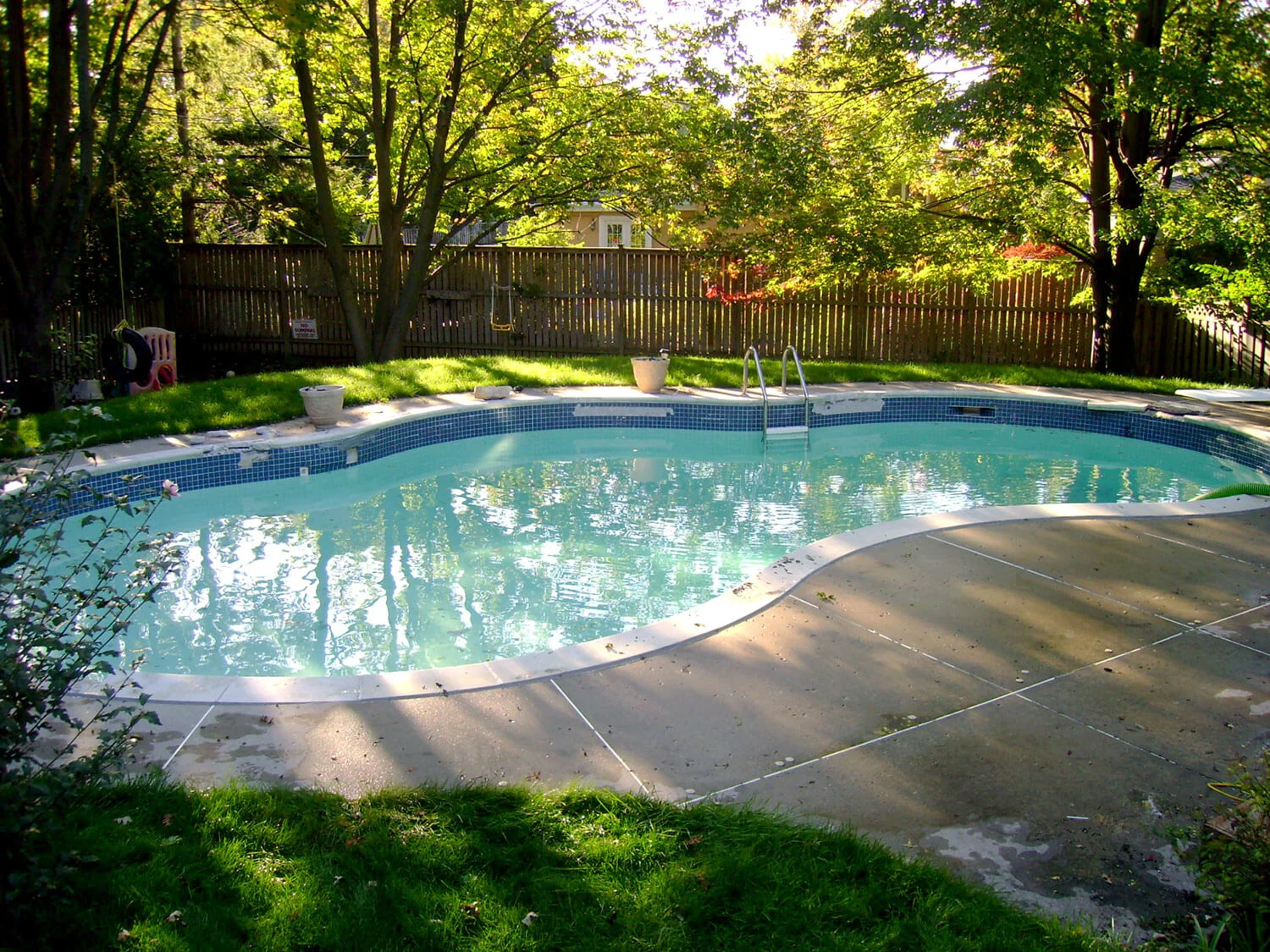 Concrete Pool - Before Photo