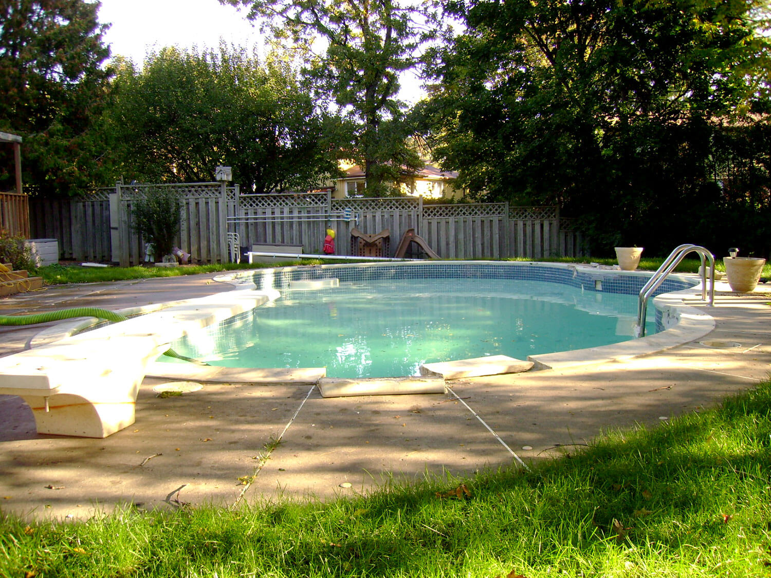 Concrete Pool - Before Photo