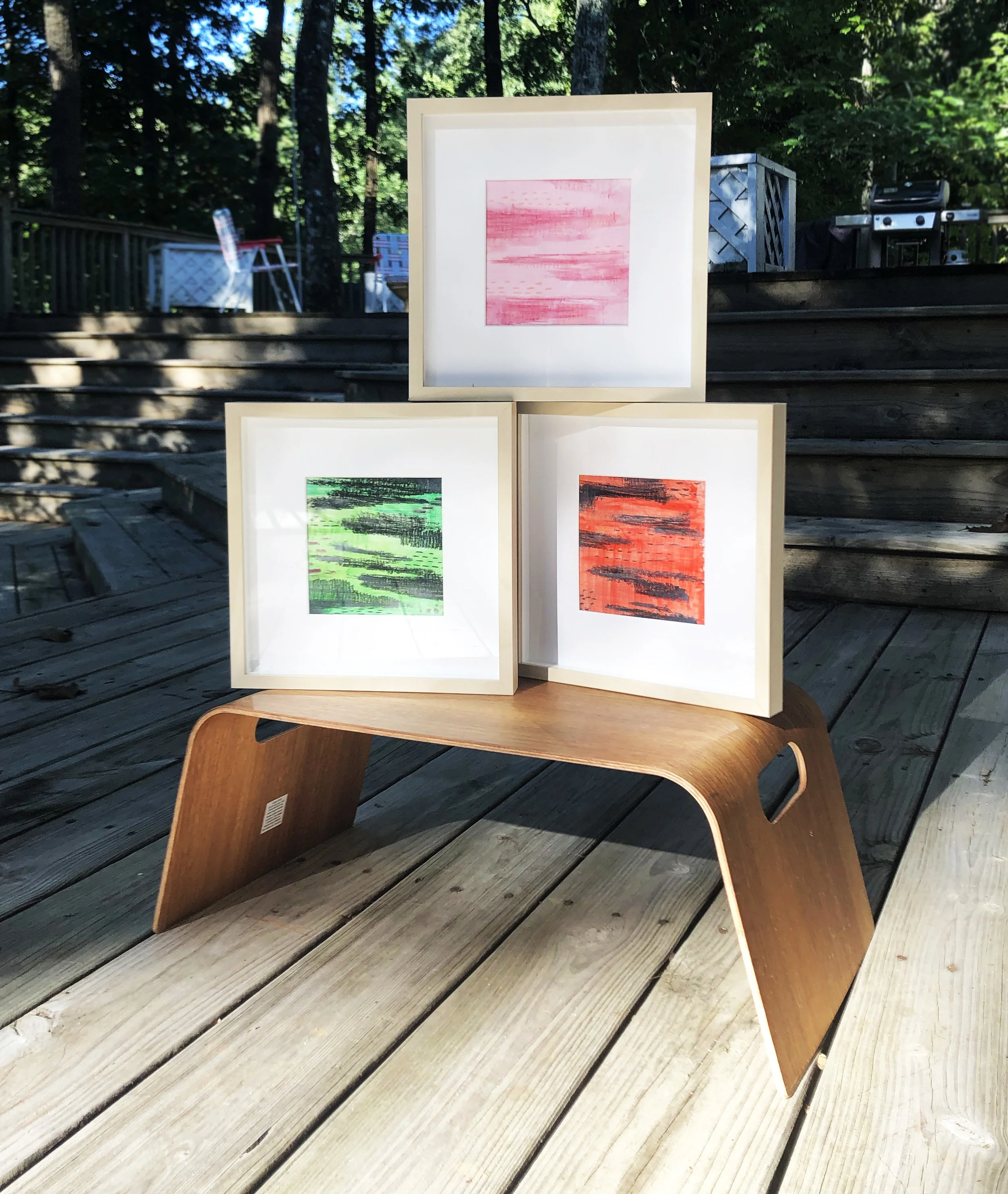 10x10 Framed Sunset Sereis in Pink, Green and Orange.jpg