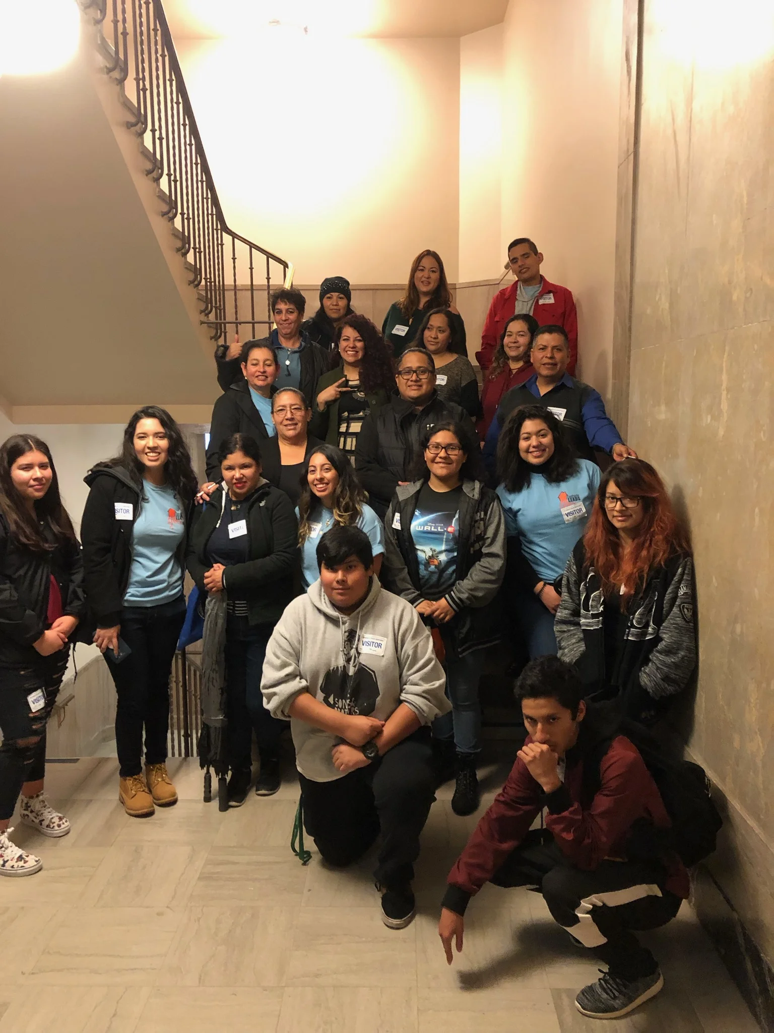 Eastside LEADS youth and parent leaders at LA City Hall on January 15, 2019.