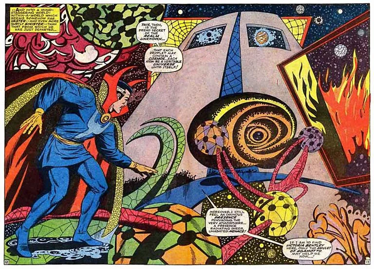 Steve Ditko casually sending the reader on an acid trip