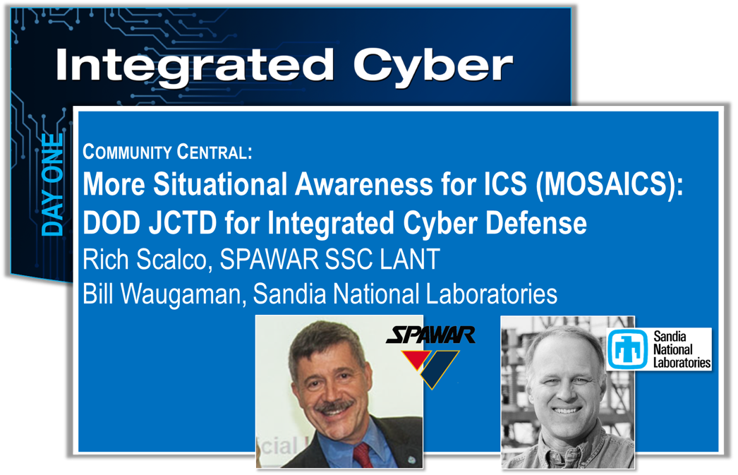 This session will discuss the current threat against Industrial Control Systems (ICS) and will provide an overview of the DoD’s proposed MOSAICS concept demonstration. MOSAICS will leverage and integrate existing and developmental technologies from government labs, academia, and industry to provide robust situational awareness and defense of critical infrastructure. By extending advanced sensing and visualization solutions into ICS networks and even to some embedded systems, MOSAICS will provide the data feeds and situational awareness necessary to enable automated analysis, course of action development, and response actions required for timely defense of these critical systems. View Slides