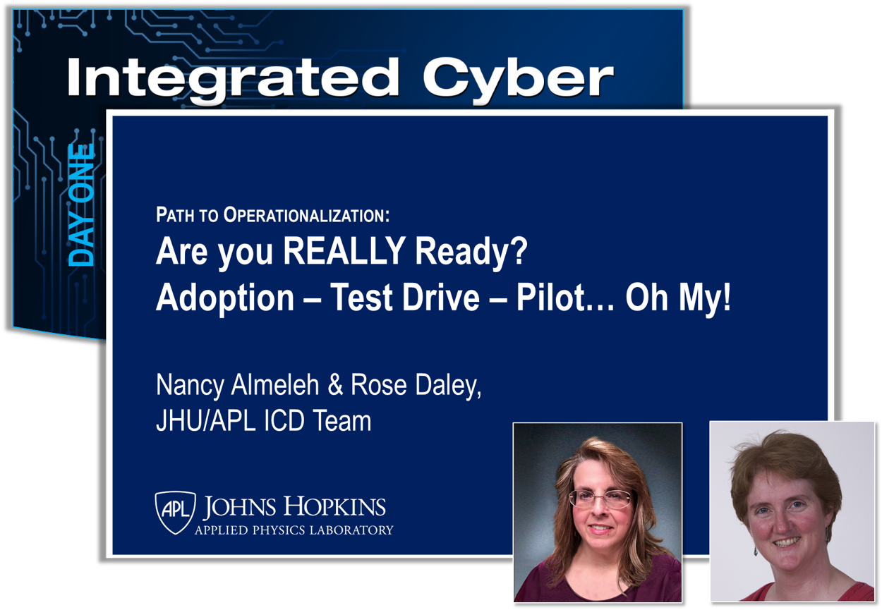 Organizations often move too quickly to pilot an SA&O product without considering and planning for all the essential steps that need to happen first. And as a result, they may not achieve the success they were expecting, will quickly grow frustrated, and give up on the idea of implementing IACD altogether! But there’s no need for that to happen! This session introduces the Draft IACD Readiness Framework and identifies the key areas that your organization should address for long-term success. The Framework progresses through the readiness stages of Adoption, Piloting, Initial Deployment, Improvement, and Long-term Sustainment. View Slides