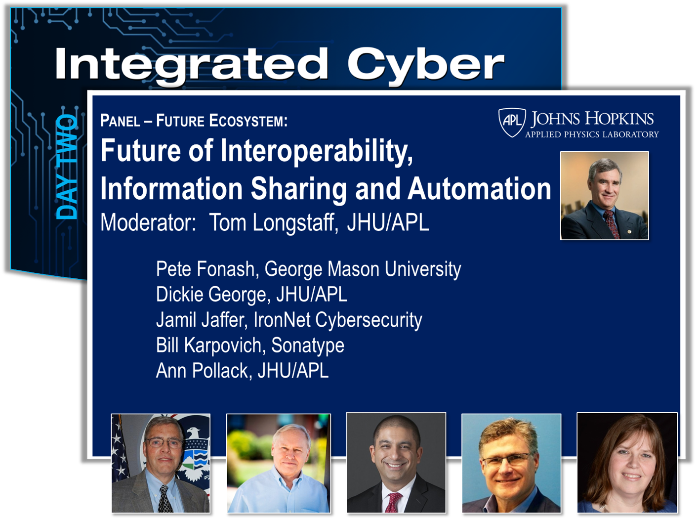 The acceptance of security orchestration and a wide variety of interoperable information-sharing products based on standards such as STIX/TAXII has started to create an ecosystem where automation rapidly responds to security indicators. In the near future, wide deployment of these tools and techniques based on shared workflows and recipes will address a number of problems from workforce shortages to automated malware propagation. But this is just an incremental step in the art of the possible. What are the next challenges and our envisioned future where these challenges are addressed by as-yet-uninvented solutions? A battle royal between autonomous attackers and defenders? This panel brings together futurists, policy makers, scientists, vendors, and critical infrastructures to discuss their view of the next set of grand challenges in automated cyber and how we will interact with these technologies. View Slides