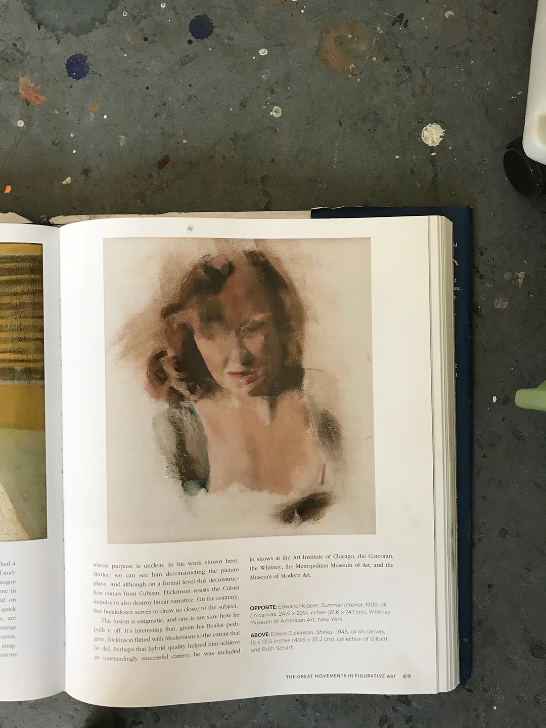 Edwin Dickinson ptg from Robert Zeller's "Figurative Artist's Handbook"