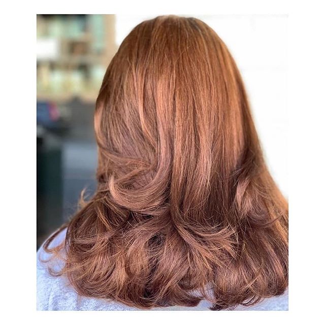 Slide for the ultimate transformation. @hair_by_karen_jones used a @goldwellaus Kerasilk Keratin treatment with AMAZING results. This beautiful customer now has the shine and smooth texture she was desiring.