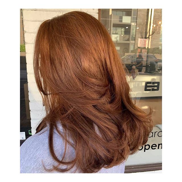 AMAZING results! @hair_by_karen_jones used a @goldwellaus Kerasilk Keratin treatment for smooth texture and the ultimate shine.