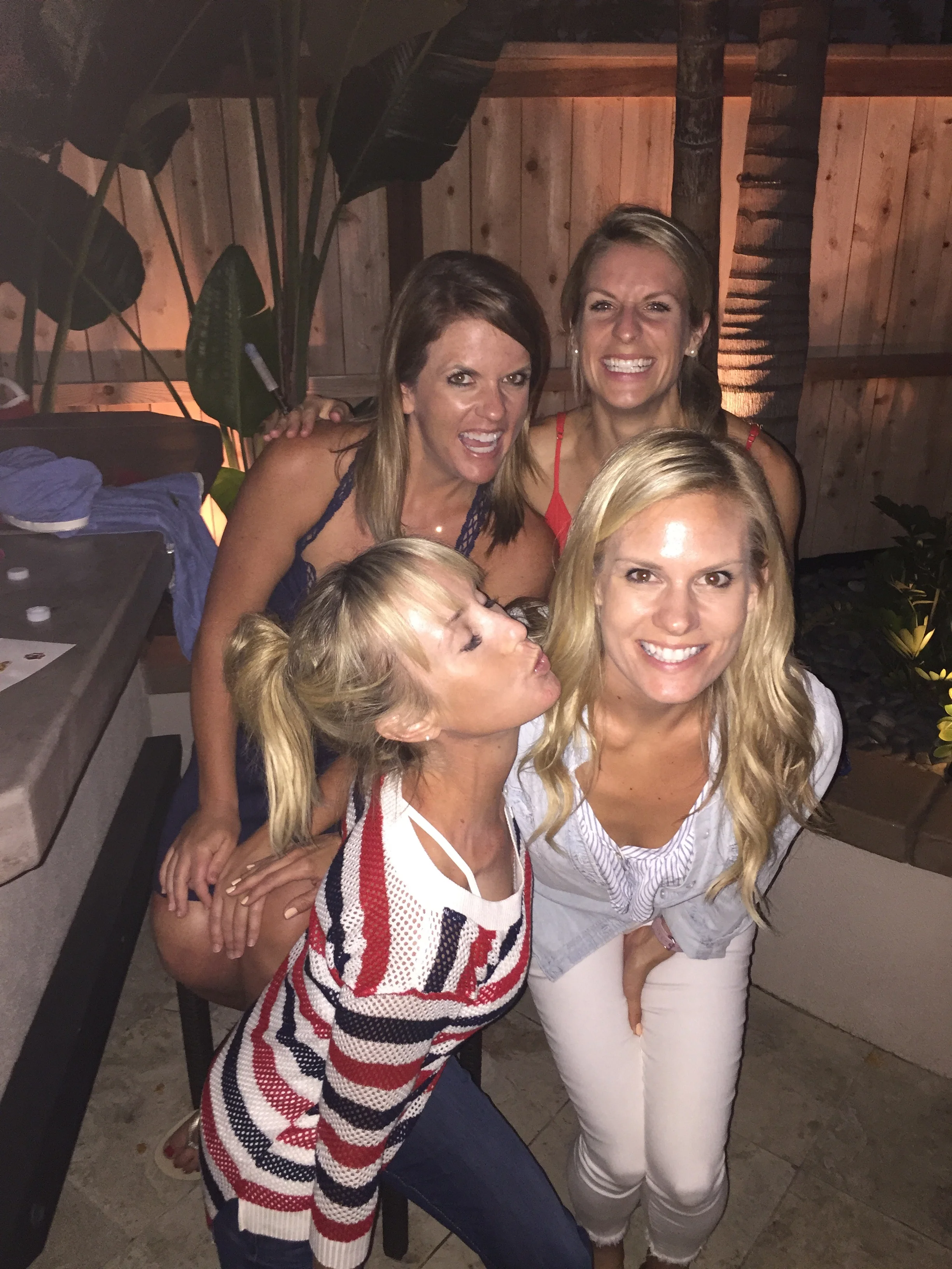 Can every day be the 4th of July so these girls come hang out in non-sweaty luon clothes? 