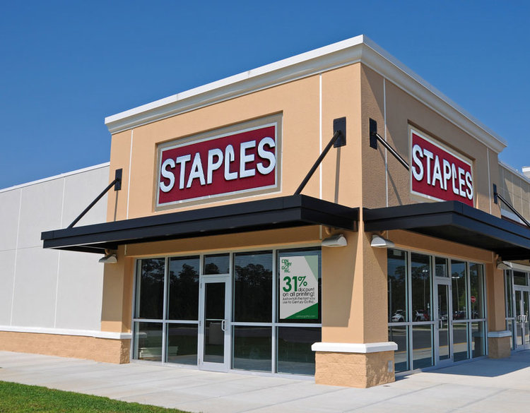 Here we are trolling Staples.