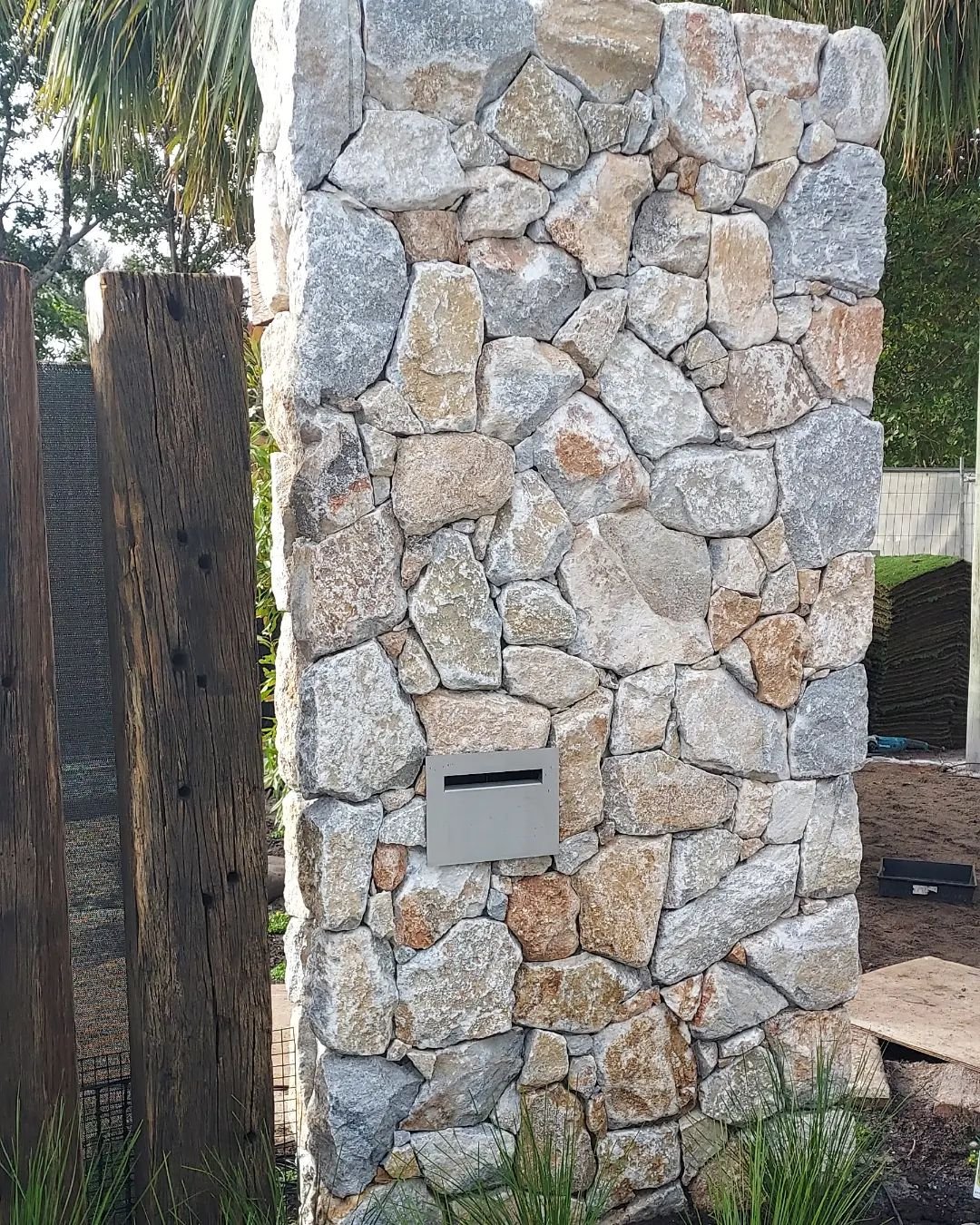 Stone cladding job completed one year ago this week in Suffolk Park #Byron Bay