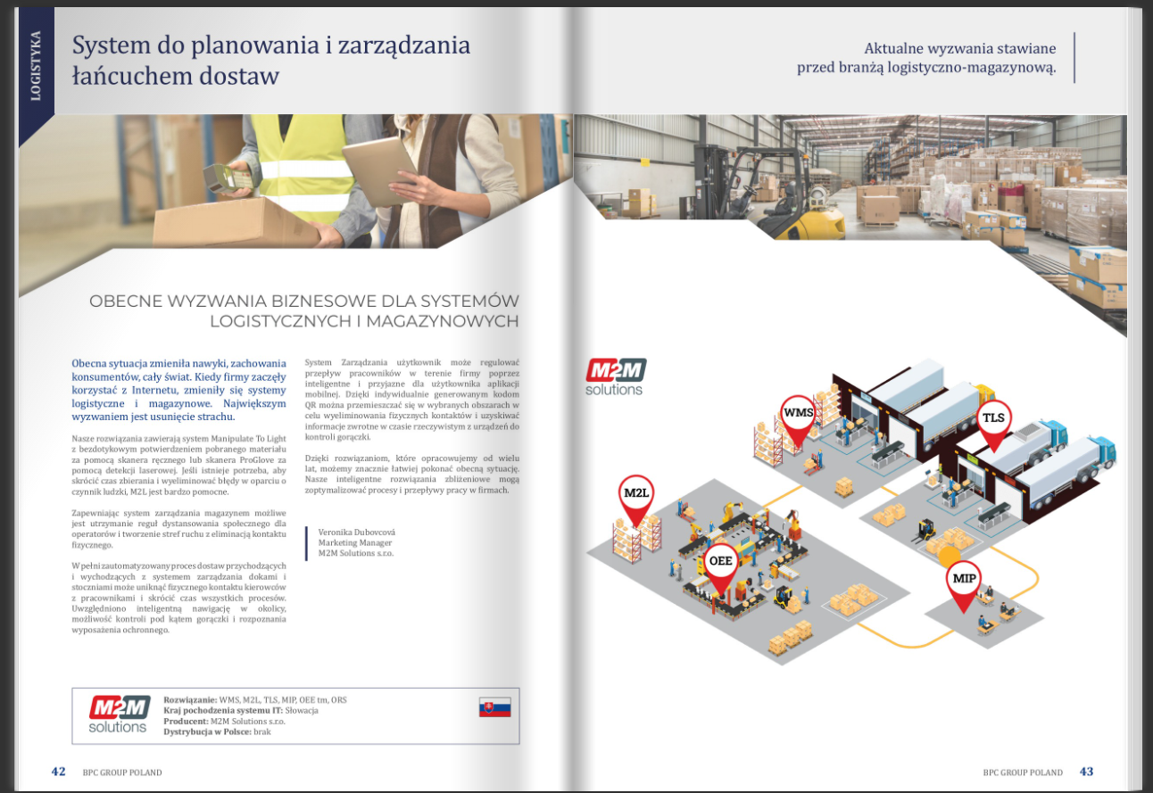What are the current business challenges for logistics and warehouse systems?