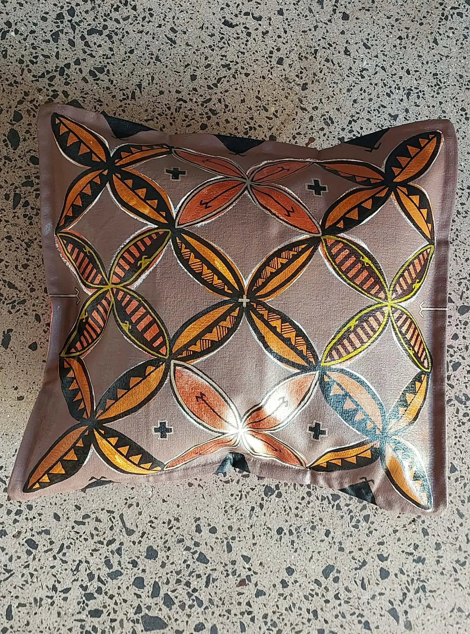 Polynesian motif cushion cover by Remiah Chanelle (Copy)