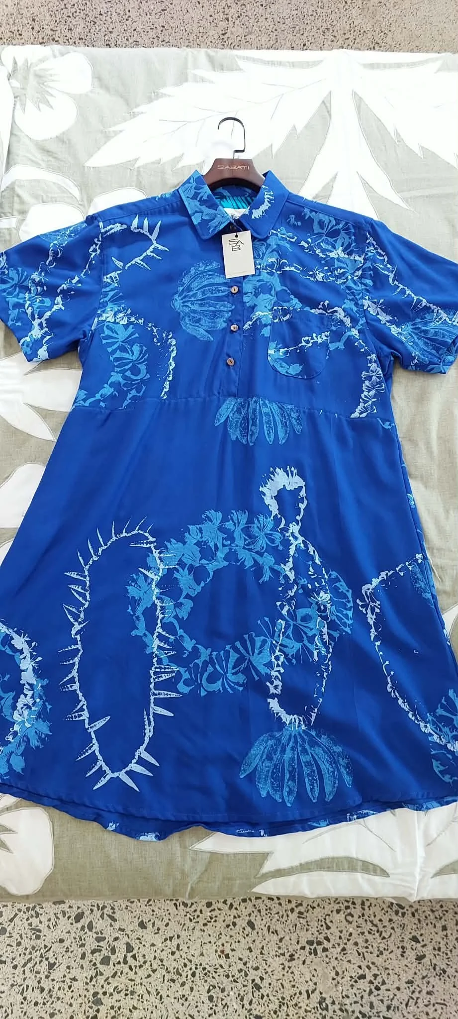 Sabati: Blue Markete shirtdress womens