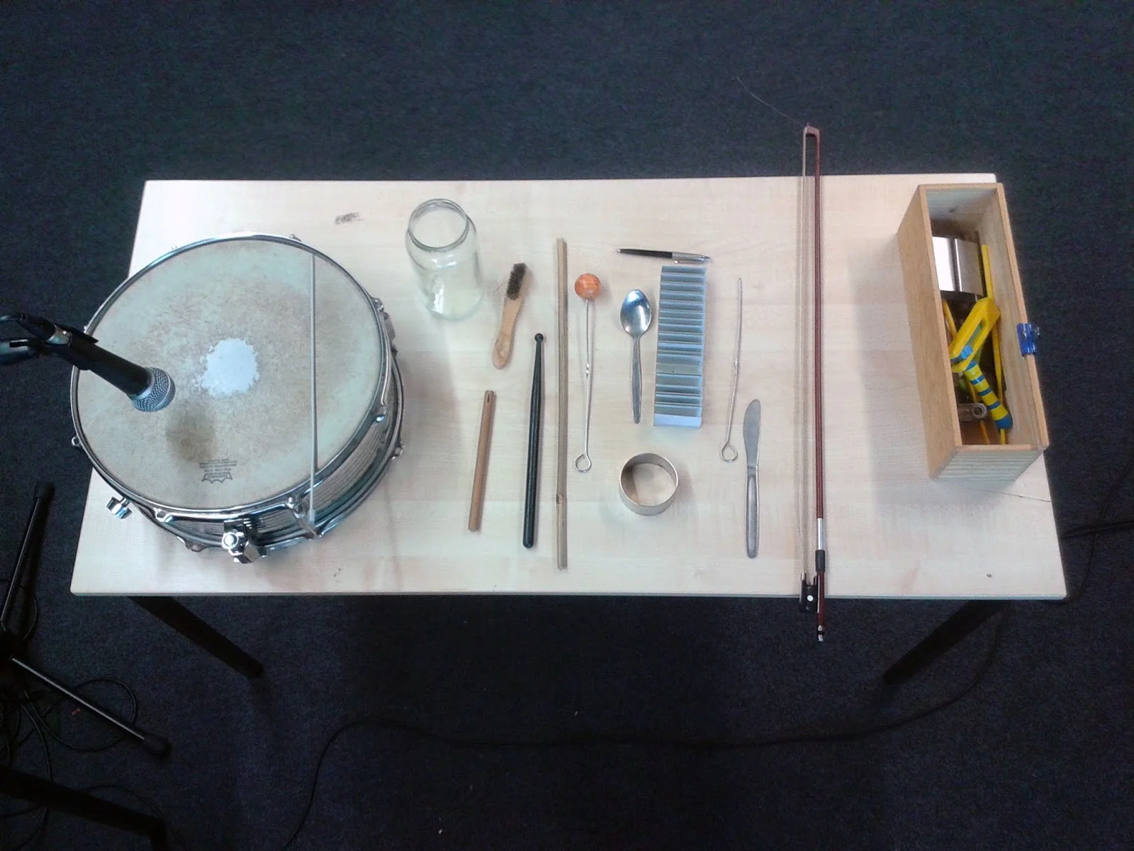 In the studio at London College of Communication, 2014.