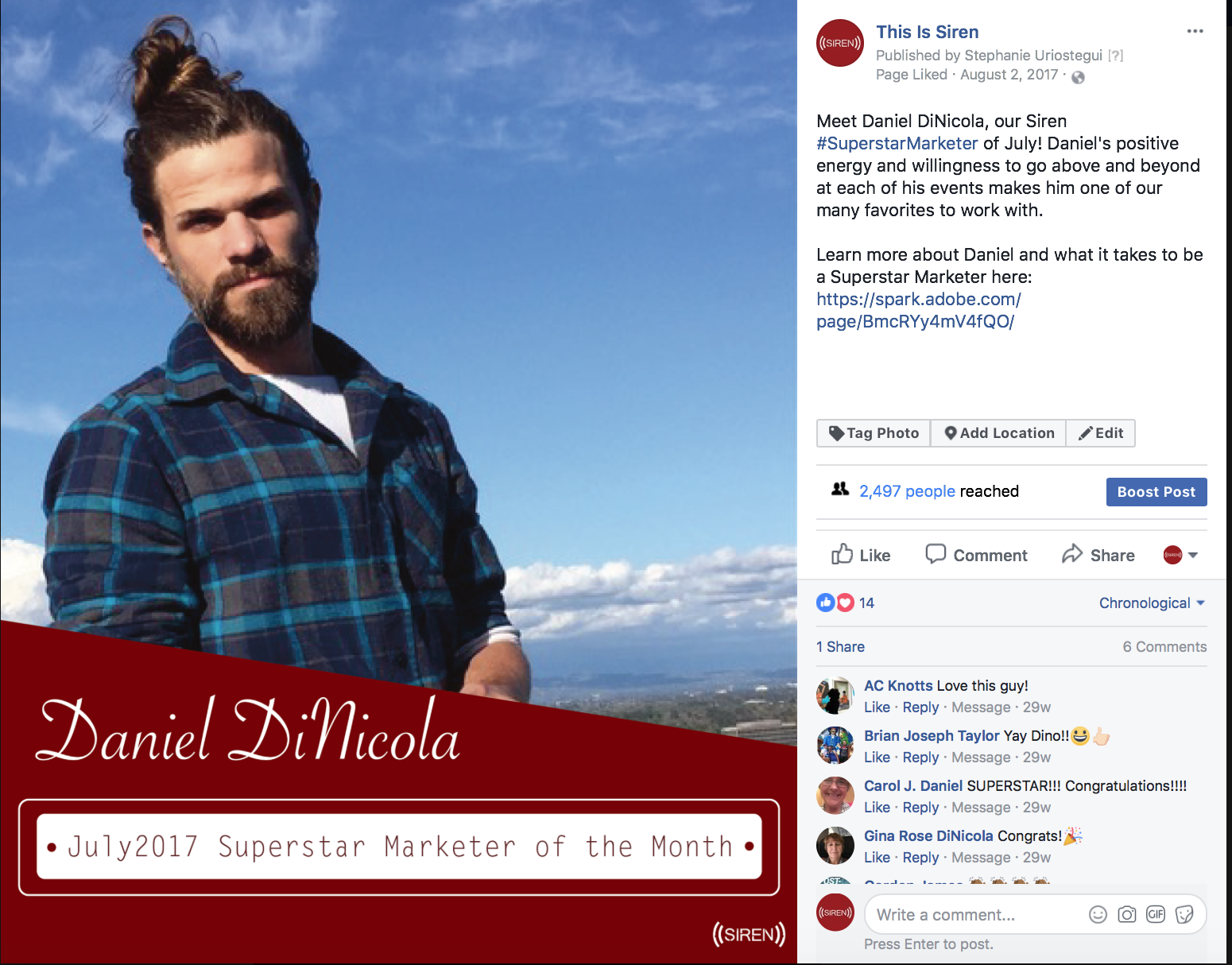 Social Media Campaign: BA of the Month