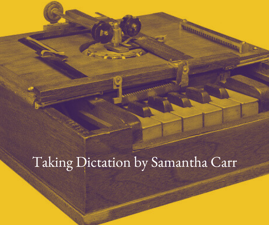 Taking Dictation by Samantha Carr