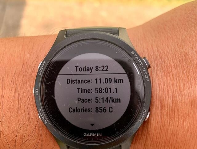 11km run- 58min.
My best pace, max HR was up there!

#intense #keepitgoing #lockdown #keepdoingyourthing #routine