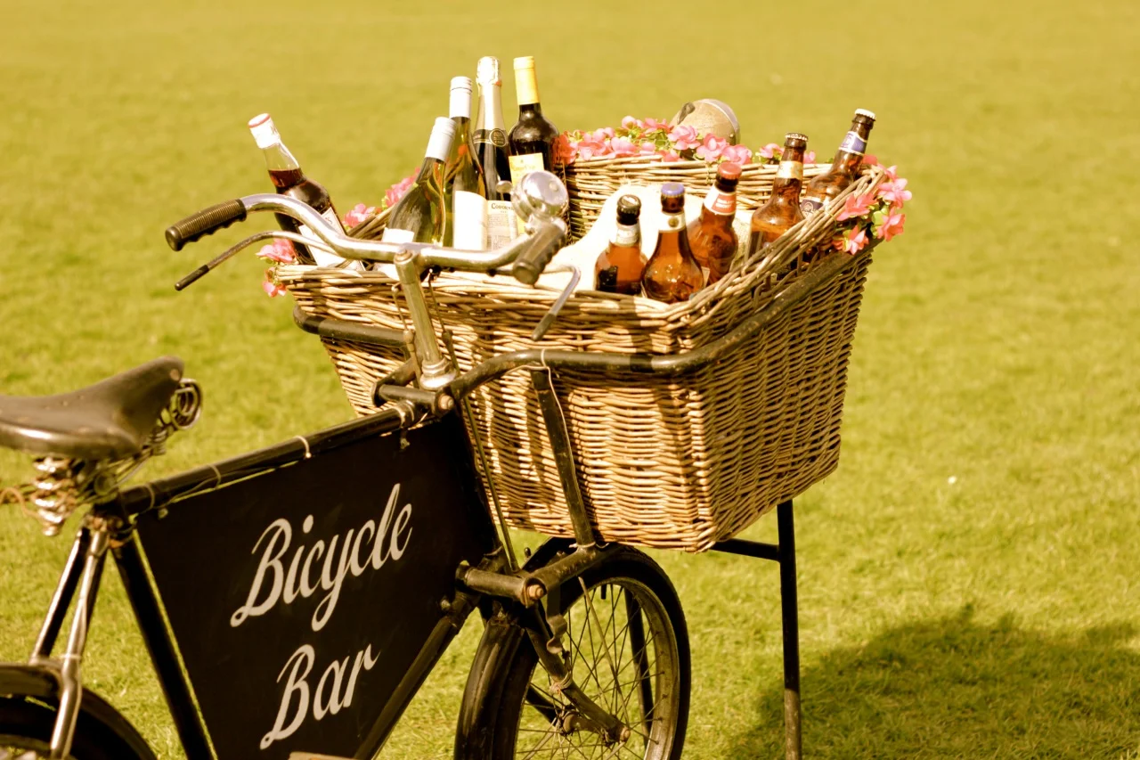 Bicycle Bar Rings Vintage Wedding Bell