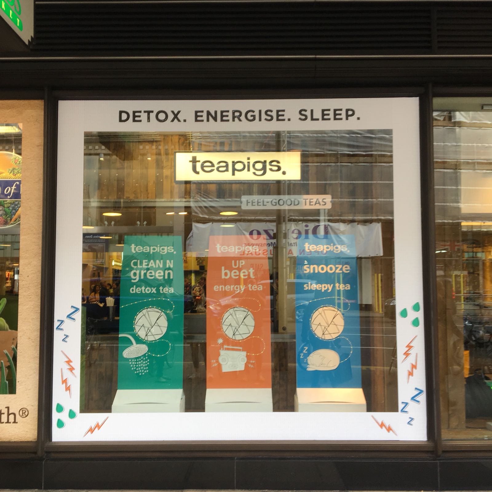 Quirky Group Create Teapigs Window Display for Whole Foods UK