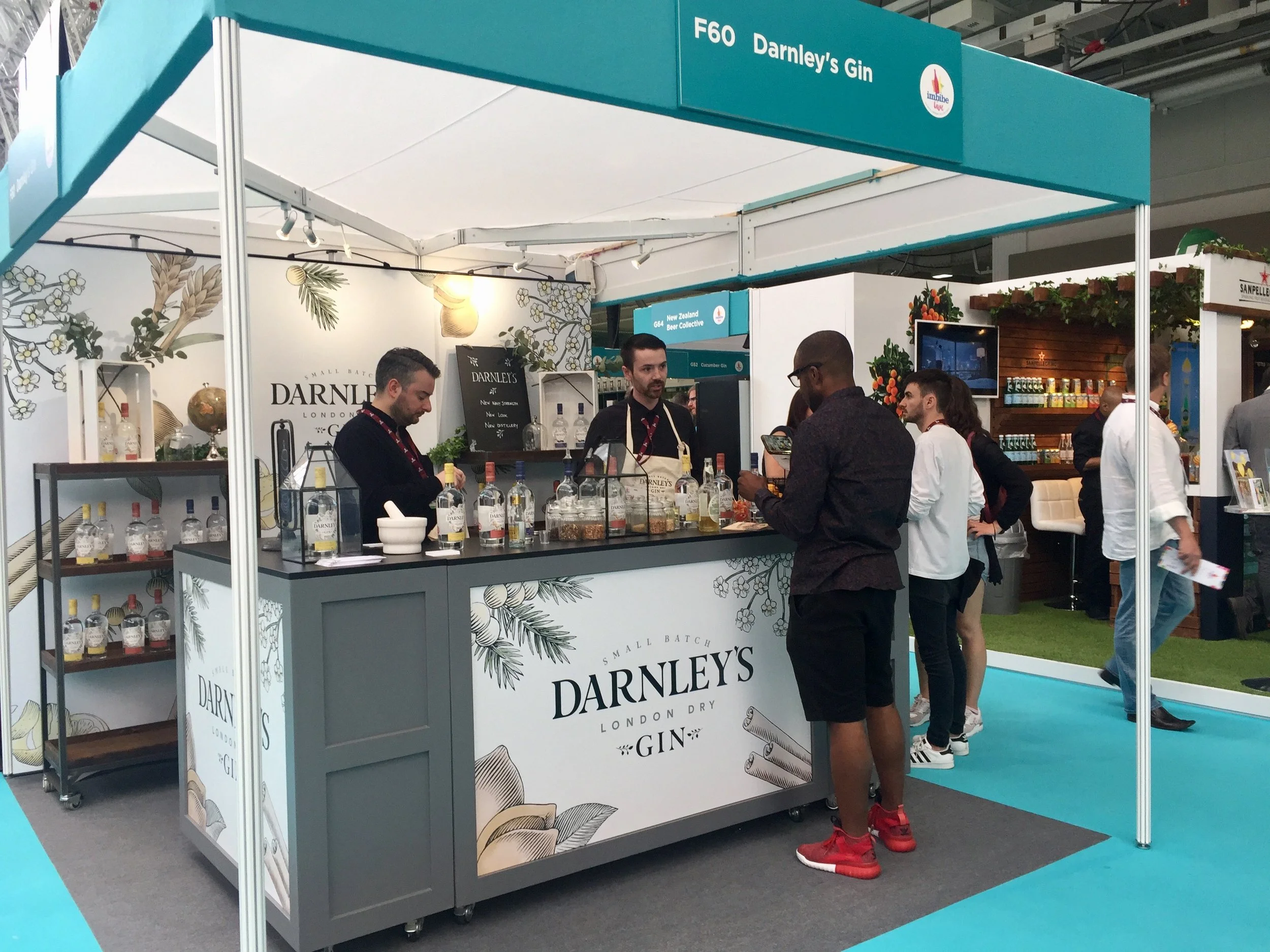 Quirky Group Create Beautiful Branded Bar for Darnleys Gin at Imbibe Live